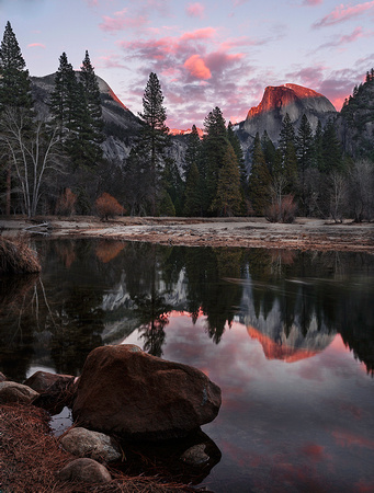 Sunset over Half Dome